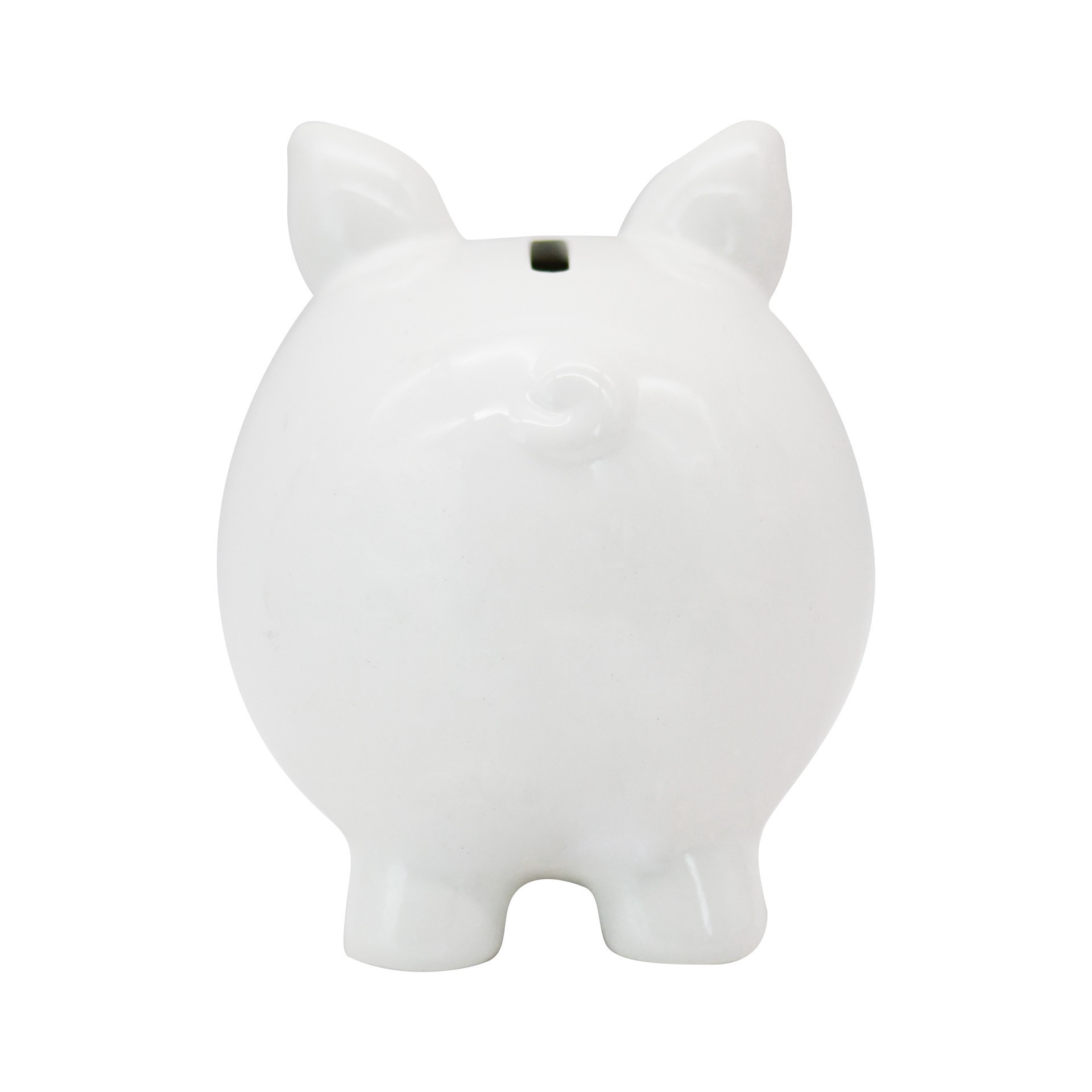 slide 3 of 3, Color Your Own Ceramic Piggy Bank By Creatology, 5.5 in x 4.4 in x 5.2 in