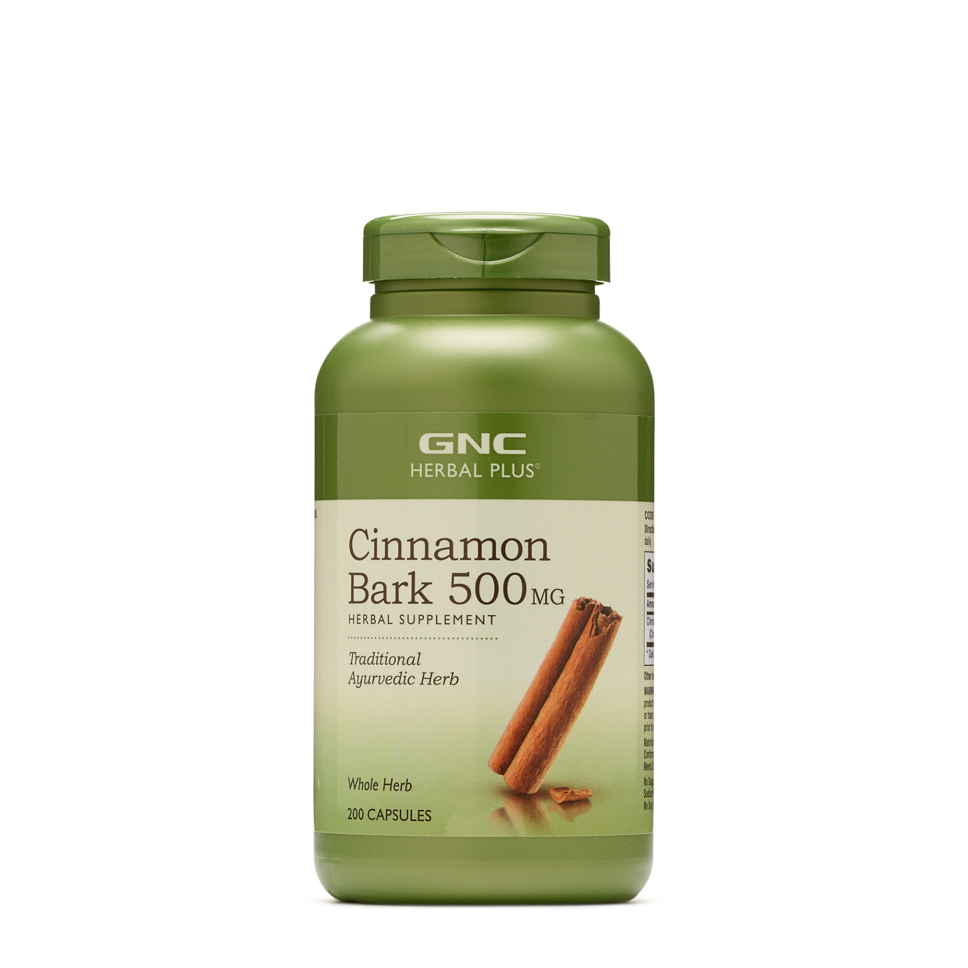 slide 1 of 1, GNC Herbal Plus Cinnamon Bark 500 mg, 200 ct