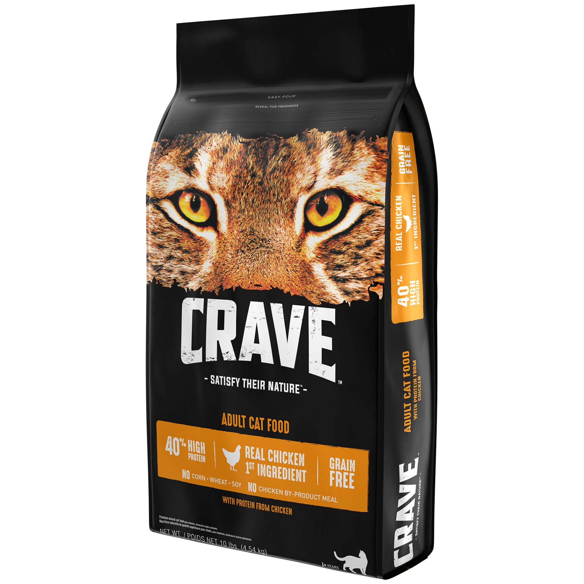 CRAVE Grain Free Adult High Protein Natural Dry Cat Food with Protein