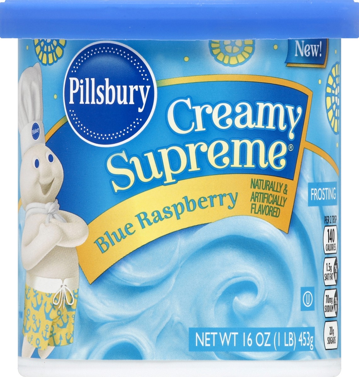 slide 6 of 6, Pillsbury Creamy Supreme Blue Raspberry Frosting, 16 oz