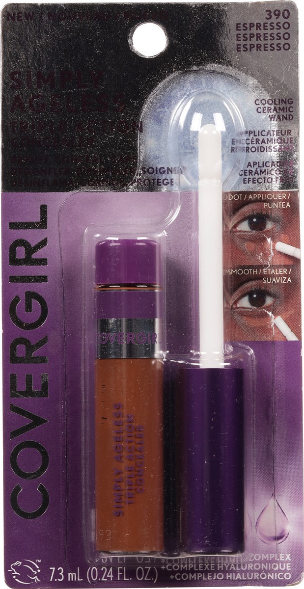 slide 4 of 12, Covergirl Simply Ageless 390 Espresso Triple Action Concealer 0.24 fl oz, 0.24 fl oz