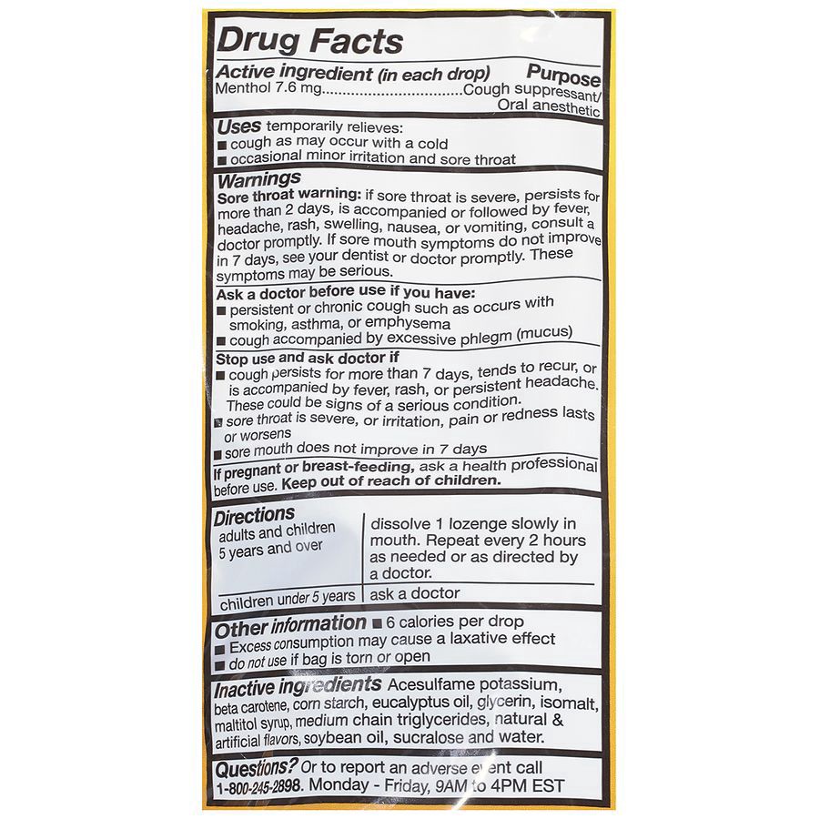 slide 4 of 5, Walgreens Cough Suppressant / Oral Anesthetic Honey Lemon, 150 ct