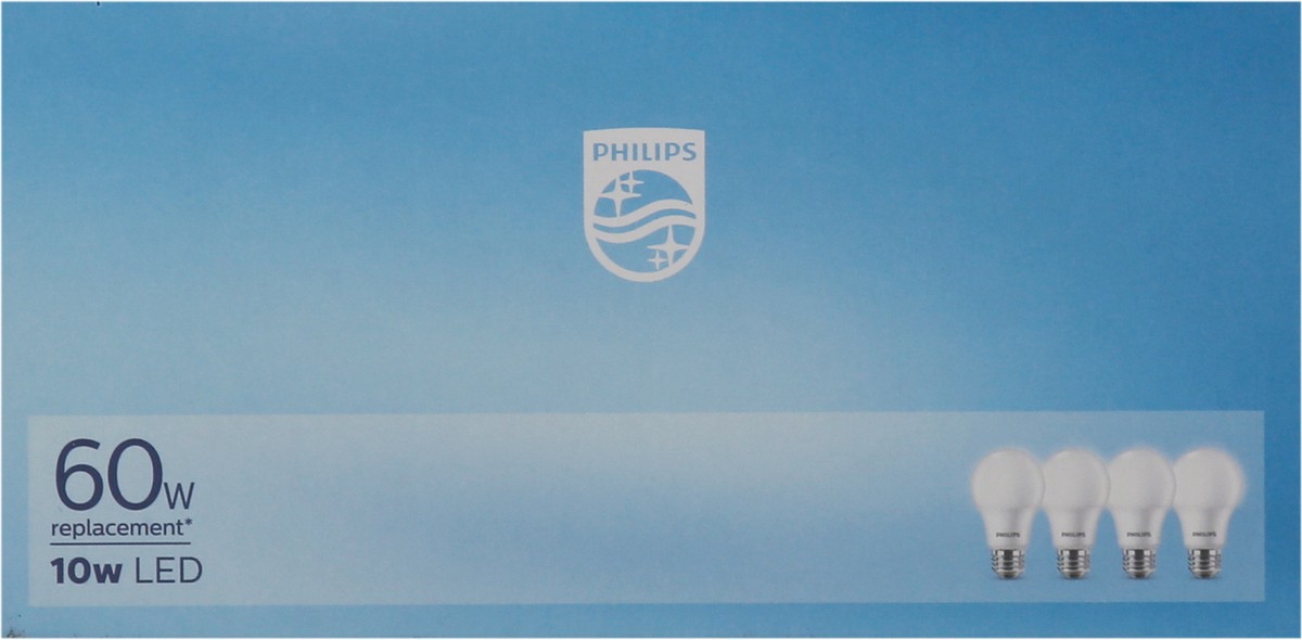 slide 9 of 9, Philips LED Soft White 10 Watts Light Bulbs 4 ea, 4 ct