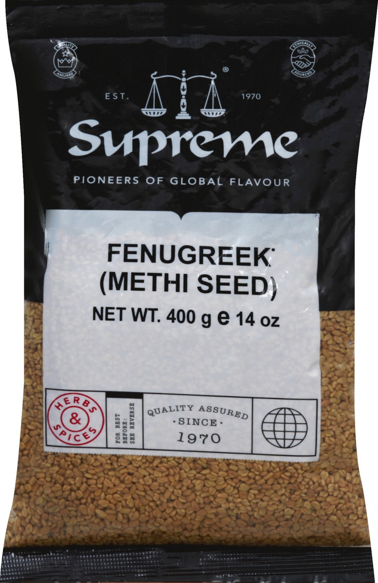 slide 2 of 5, Supreme Fenugreek 400 g, 400 g