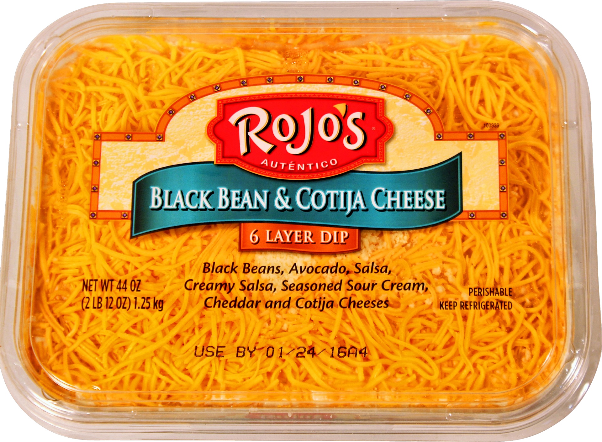 slide 1 of 1, Rojo's Black Bean 6 Layer Dip, 44 oz