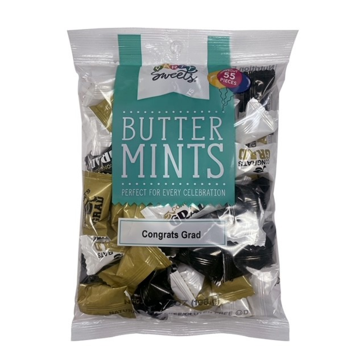 slide 1 of 2, Graduation Themed Wrapped Butter Mints, 7 oz