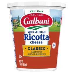 Galbani Ricotta Cheese, Classic 15 oz