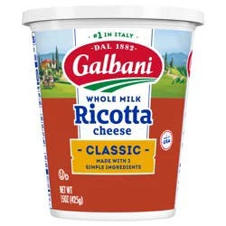 Galbani Ricotta Cheese, Classic 15 oz