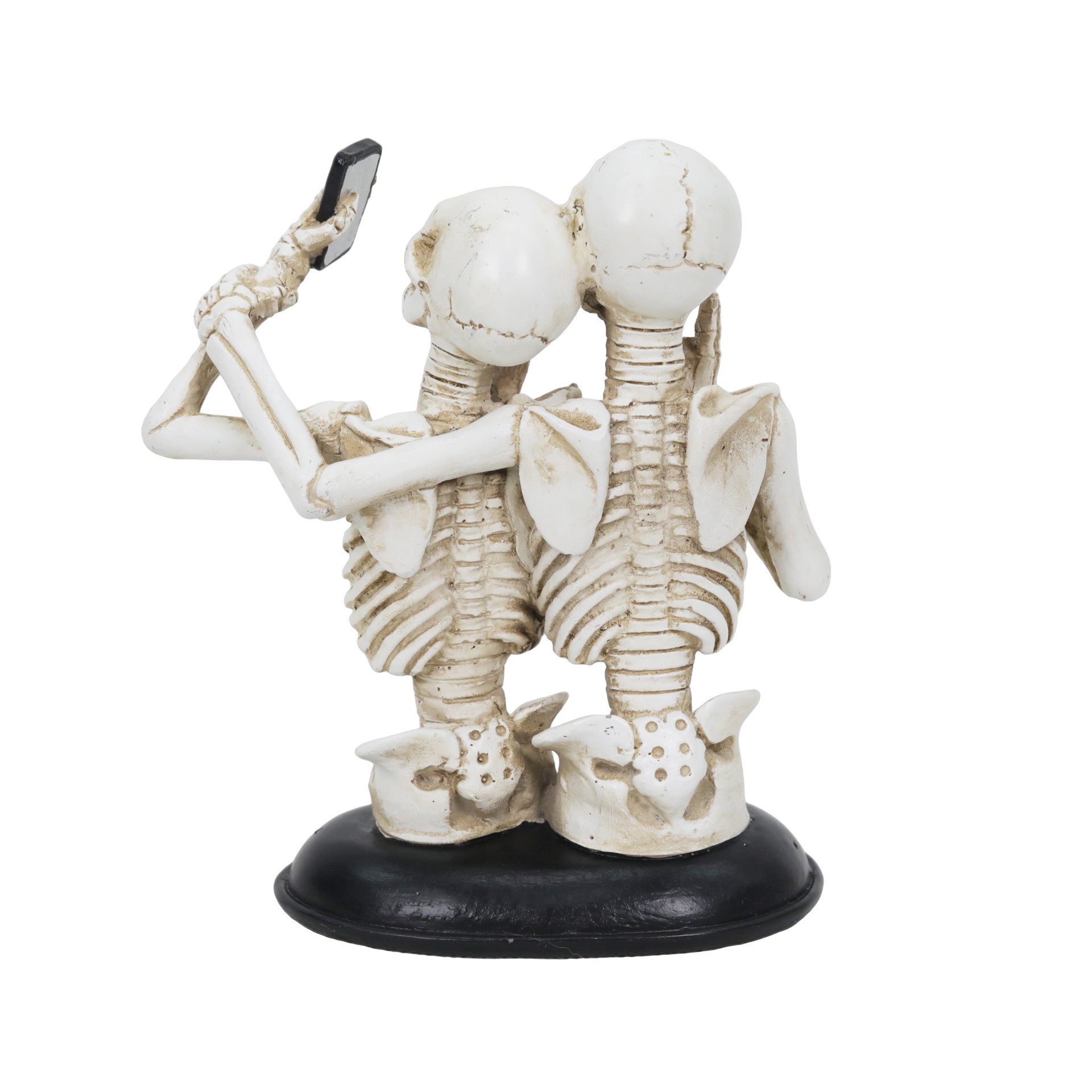 slide 2 of 2, 6.25" Skeleton Couple Selfie Tabletop Decor By Ashland, 6.25 in