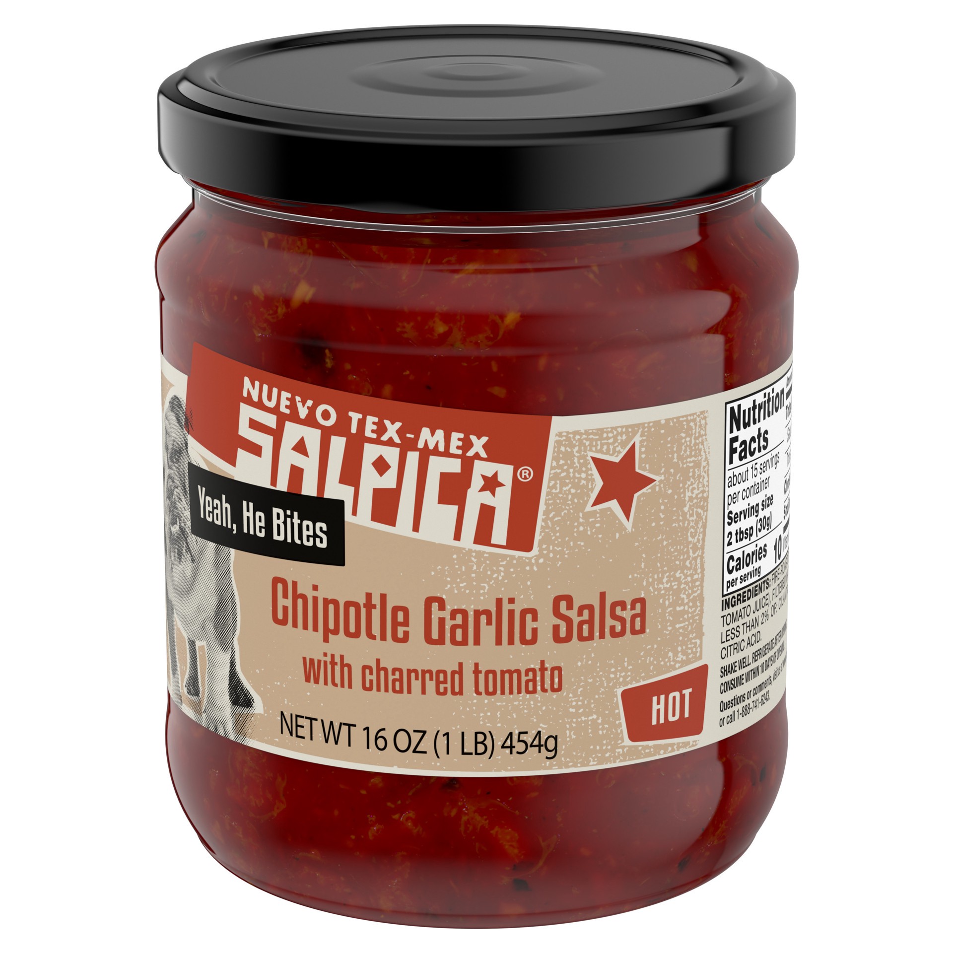 slide 3 of 7, Salpica Salsa 16 oz, 16 oz