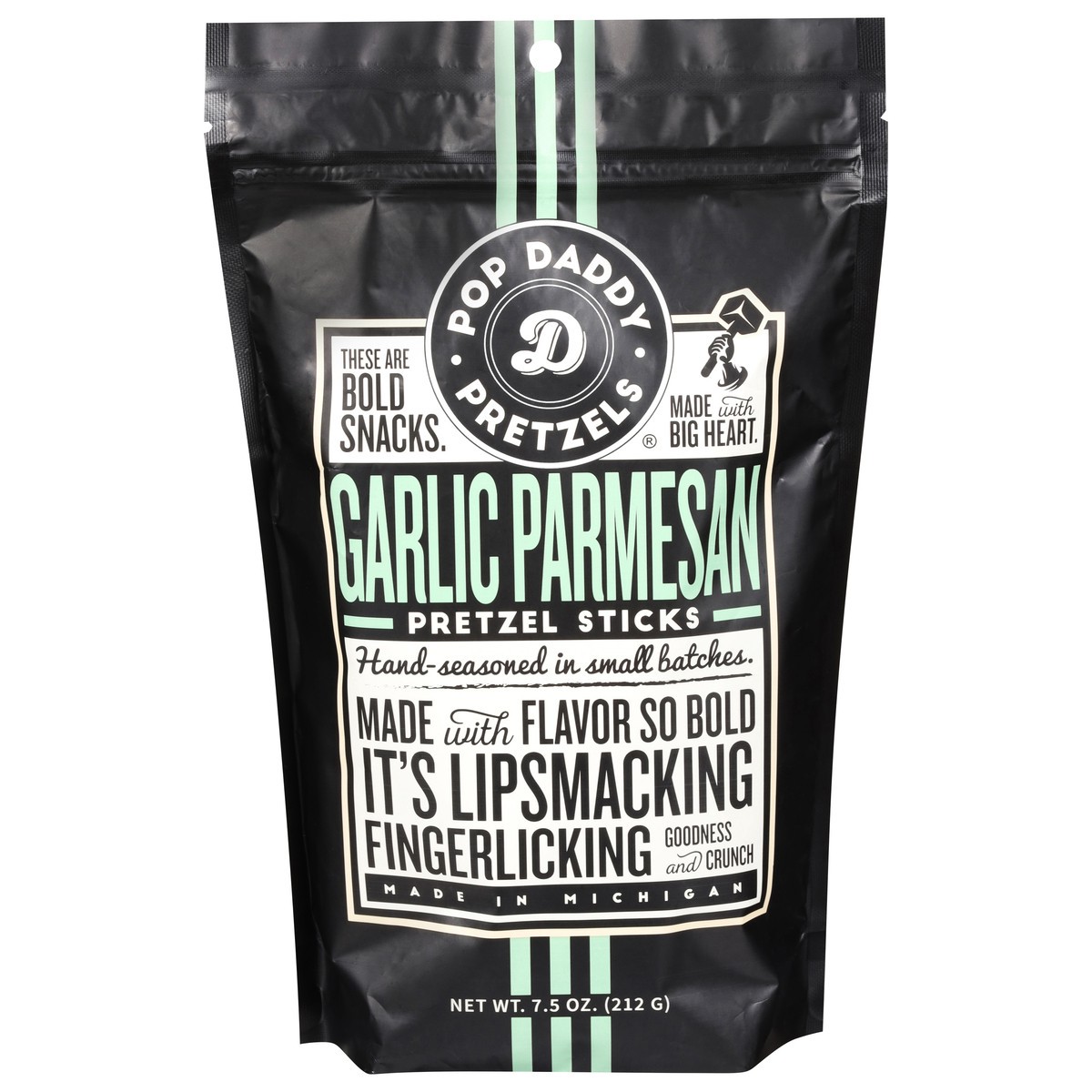 slide 1 of 13, Pop Daddy Garlic Parmesan Pretzel Sticks 7.5 oz, 7.5 oz