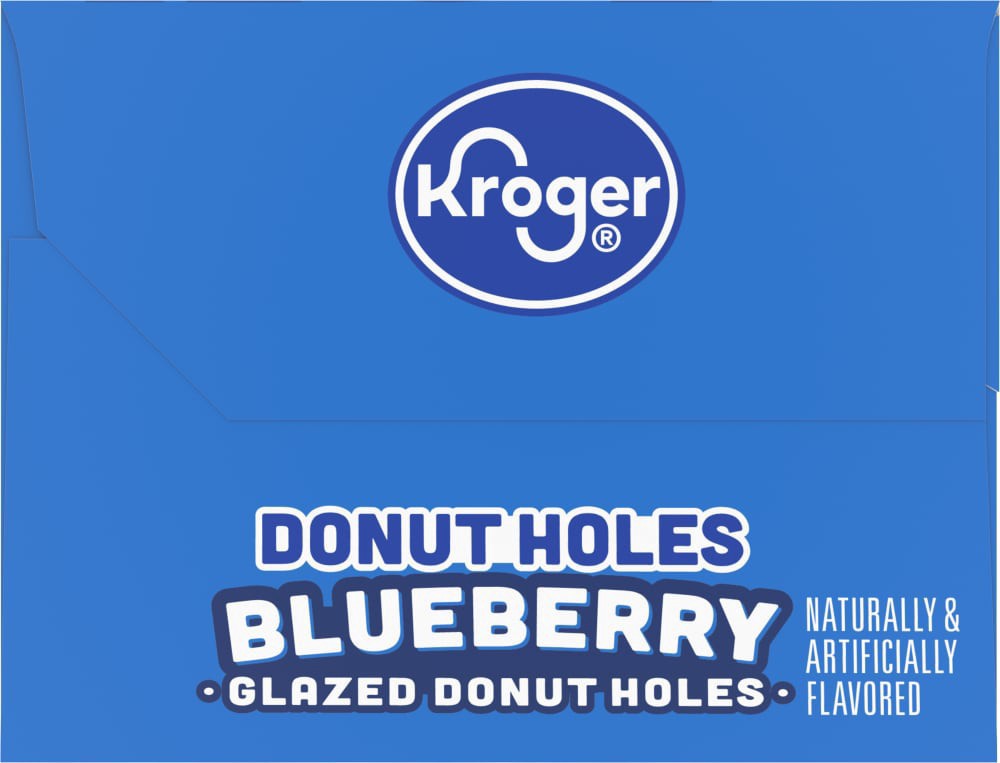 slide 2 of 5, Kroger Blueberry Glazed Donut Holes, 14 oz