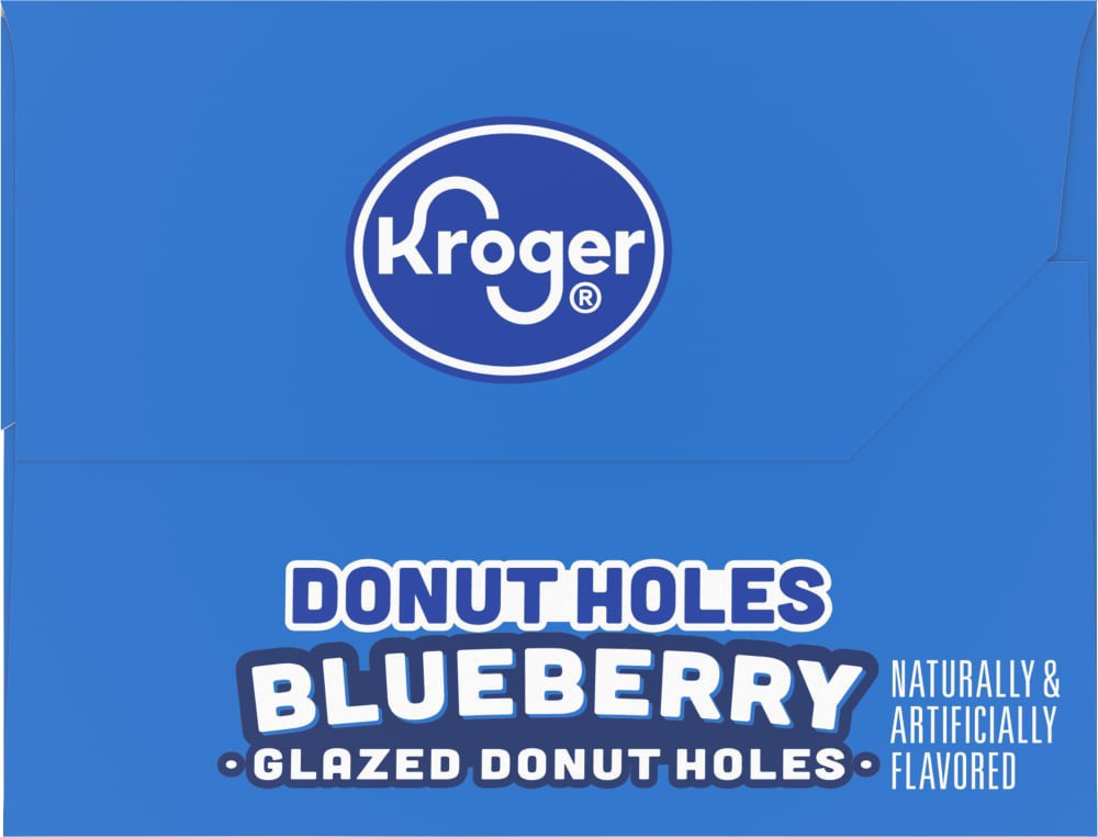 slide 4 of 5, Kroger Blueberry Glazed Donut Holes, 14 oz