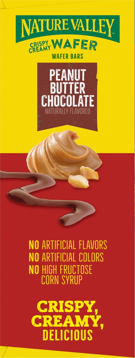 slide 10 of 13, Nature Valley Wafer Bars, Peanut Butter Chocolate Flavored Snacks, 10 Bars, 13 OZ, 10 ct