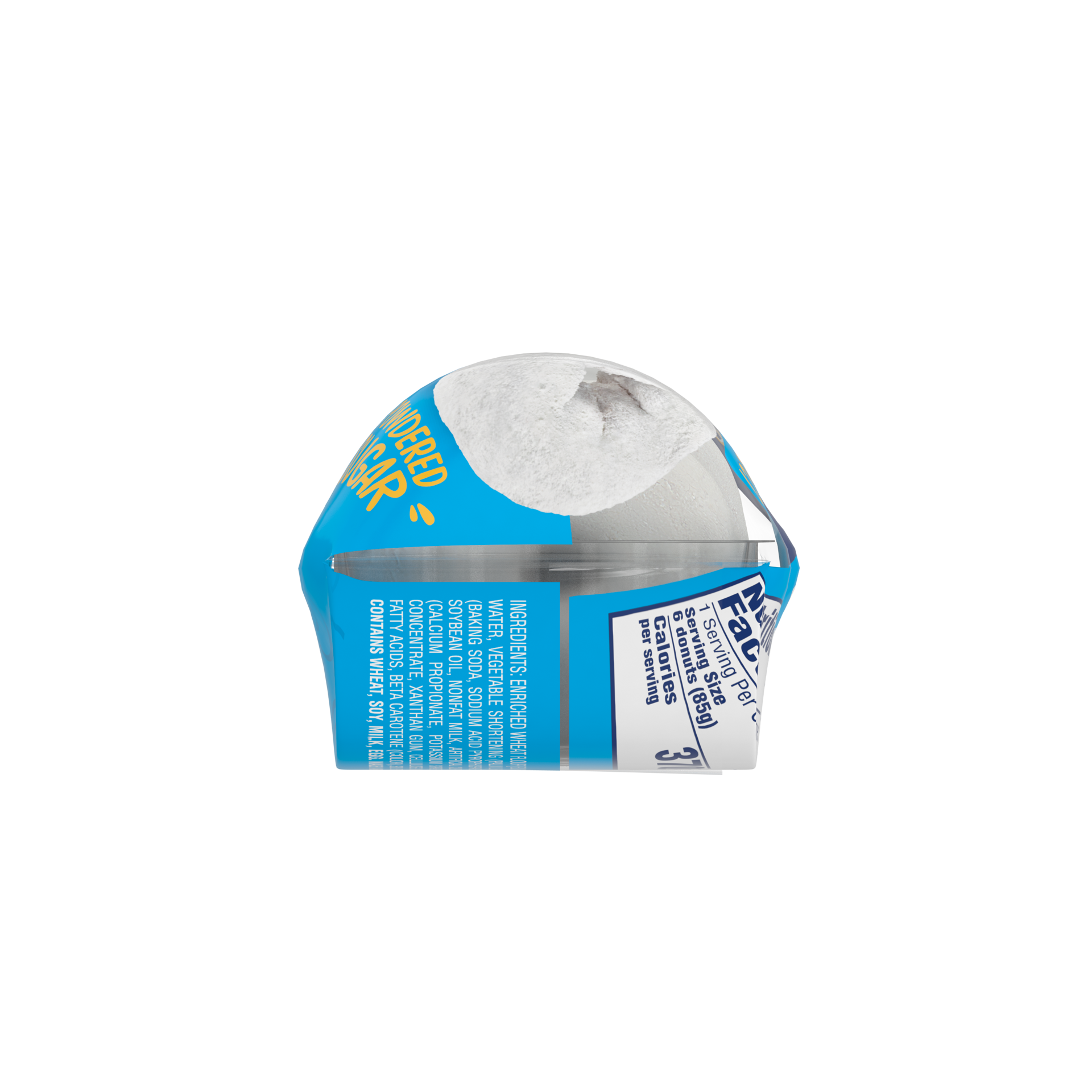 slide 3 of 5, Mrs. Baird's Powdered Sugar Donuts, 6 count, Mini Donuts, 3.0 oz Bag, 6 ct