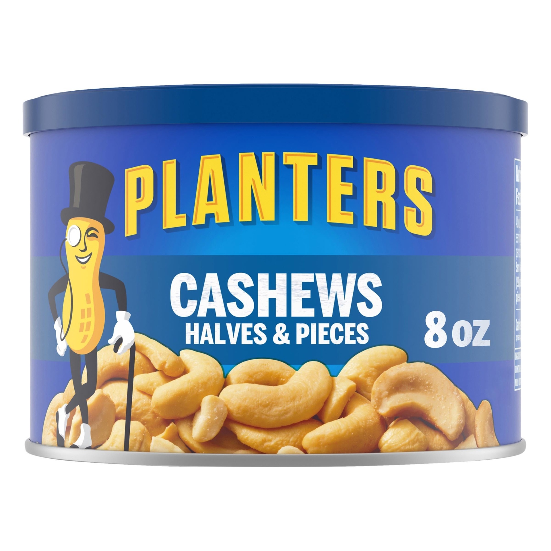 slide 1 of 7, Planters Salted Cashew Halves & Pieces 8 oz, 8 oz