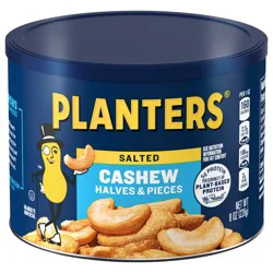 Planters Cashew, Salted, Halves & Pieces