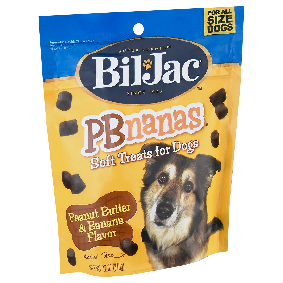 slide 2 of 10, Bil-Jac PBnanas Dog Treats 12 oz, 12 oz