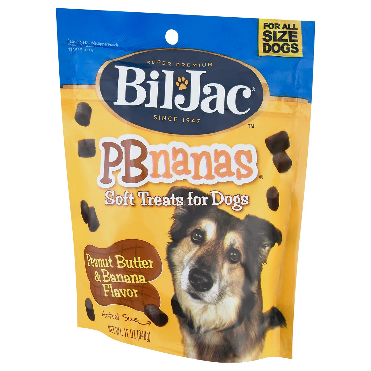 slide 3 of 10, Bil-Jac PBnanas Dog Treats 12 oz, 12 oz