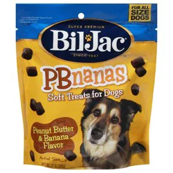 Bil-Jac Pbnanas Soft Peanut Butter & Banana Flavor Dog Treats 12 oz