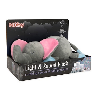 slide 1 of 1, Nuby Elephant Light & Sound Nightlight Projector, 1 ct