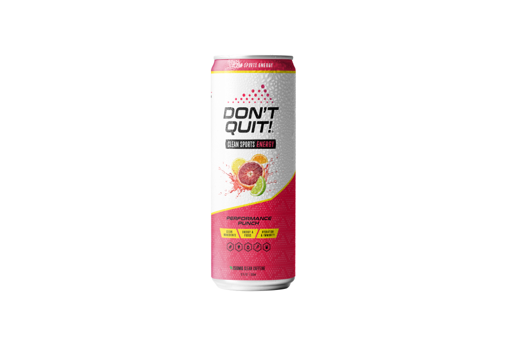 slide 1 of 1, Don'T Quit! Clean Sports Performance Punch Energy Drink Can, 12 fl oz