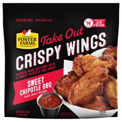 Foster Farms Sweet Chipotle BBQ Take Out Crispy Wings