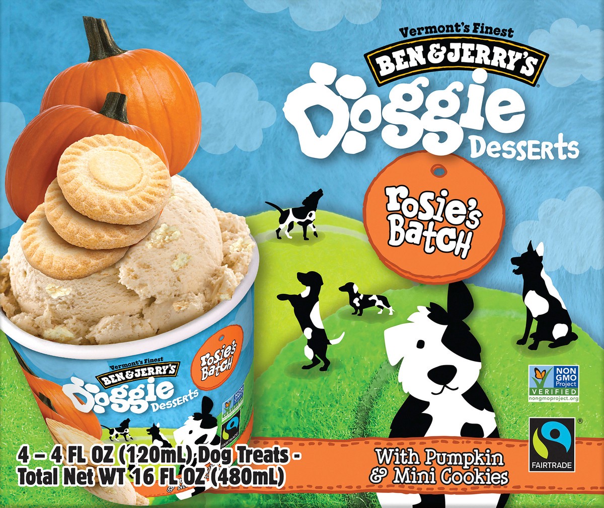 slide 2 of 2, Ben & Jerry's Rosie's Batch Frozen Dog Treat, 4 ct