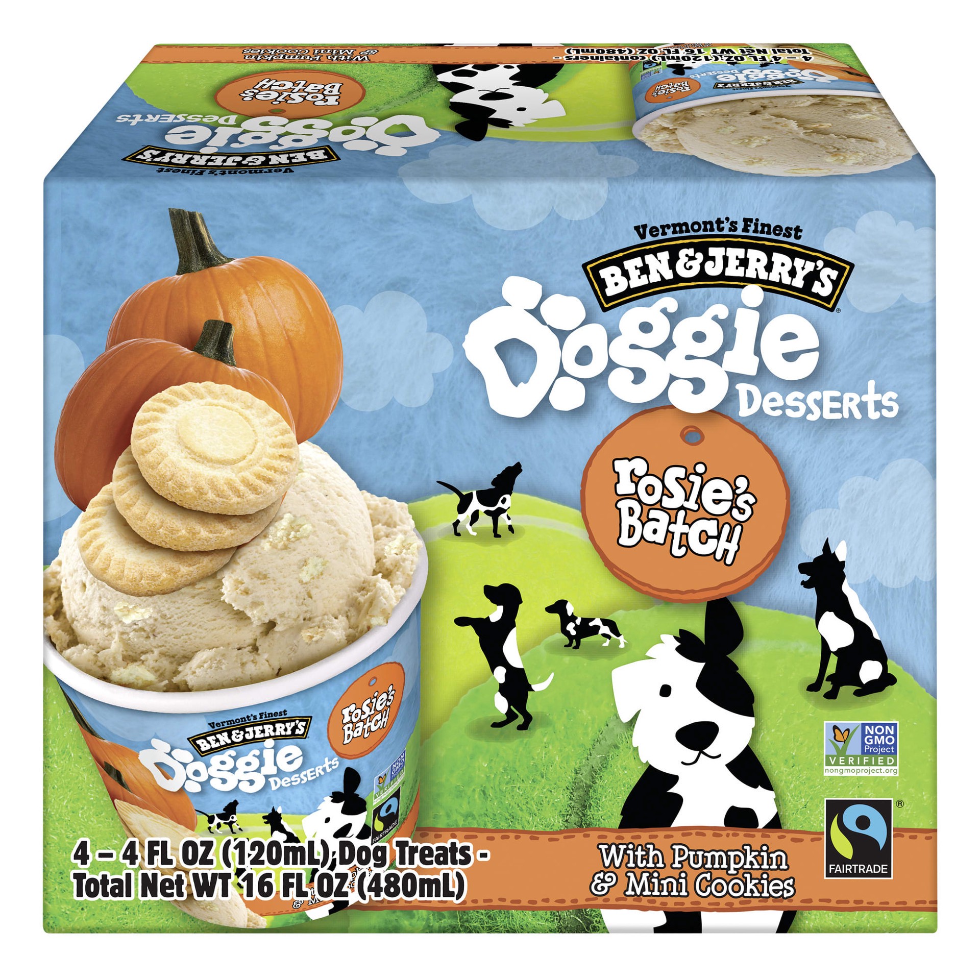 slide 1 of 2, Ben & Jerry's Rosie's Batch Frozen Dog Treat, 4 ct