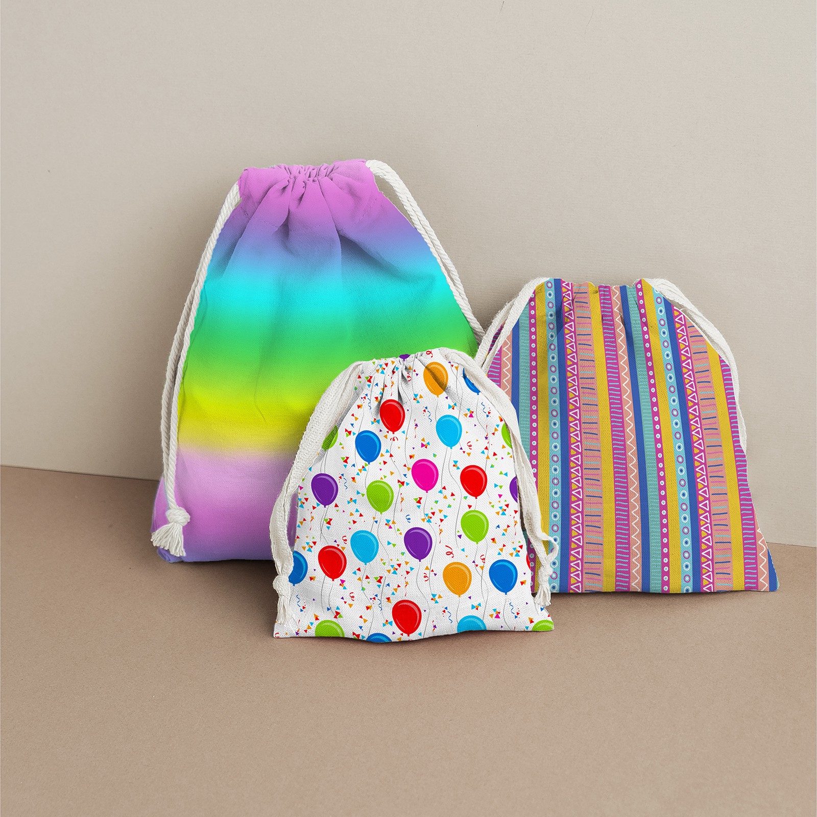 slide 4 of 4, Colorful Ombre Cotton Fabric By Loops & Threads, 18 in x 21 in