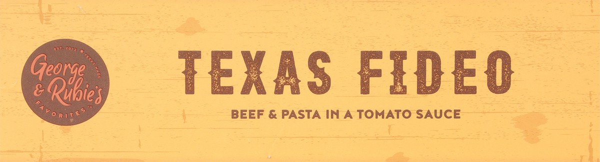 slide 5 of 9, George & Rubie's Favorites Beef & Pasta in a Tomato Sauce Texas Fideo 10 oz, 10 oz