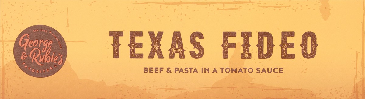 slide 6 of 9, George & Rubie's Favorites Beef & Pasta in a Tomato Sauce Texas Fideo 10 oz, 10 oz
