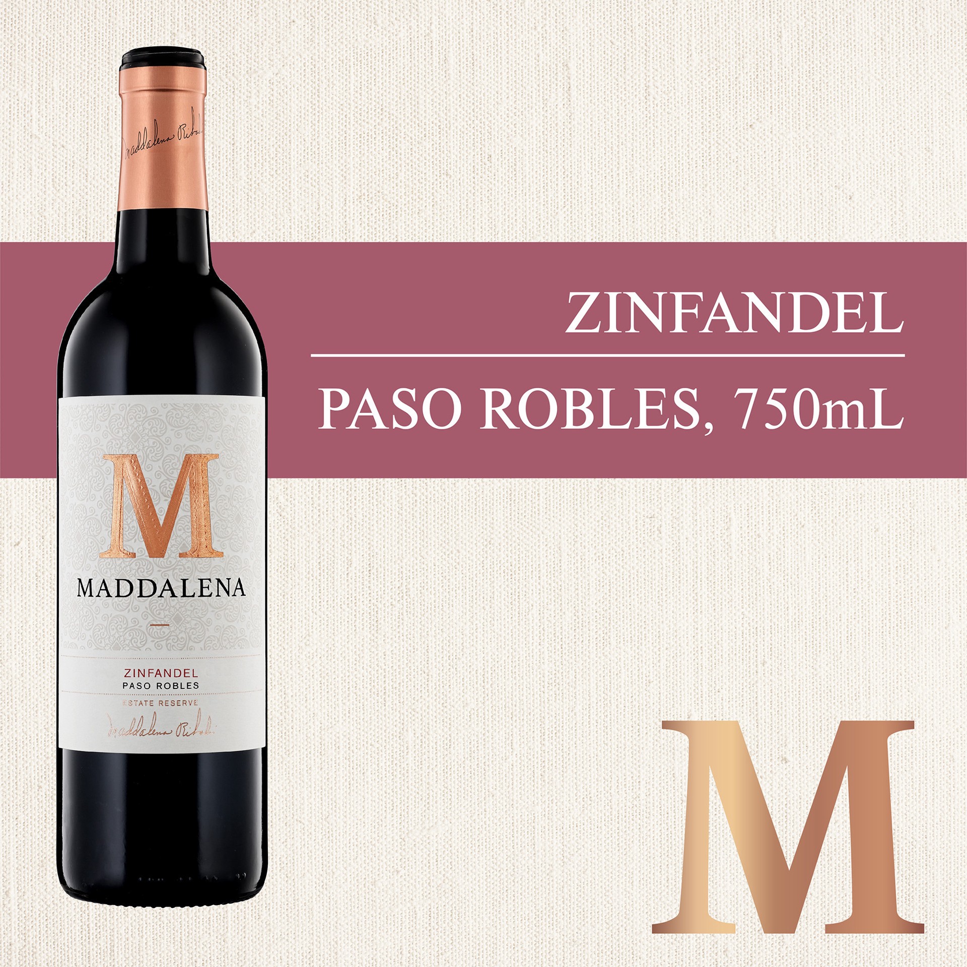 slide 1 of 7, Maddalena Paso Robles Zinfandel Red Wine 750 ml, 750 ml