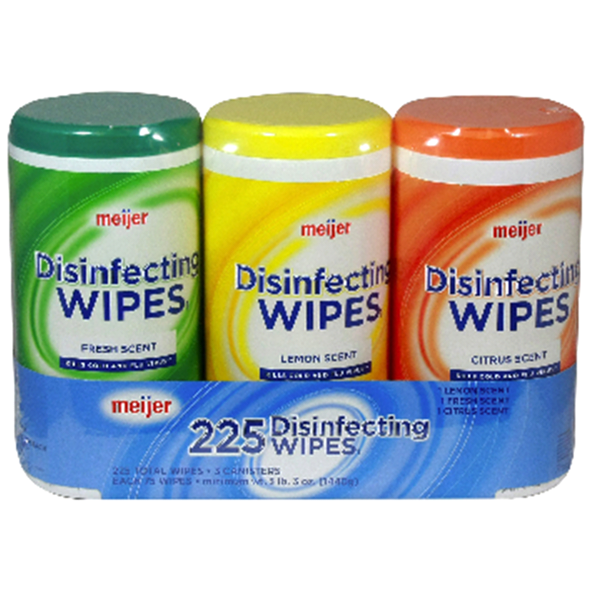 slide 1 of 1, Meijer Disinfecting Wipes, Triple Pack, 3 ct