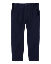 Oshkosh Toddler Slim Tapered Chino Pants - Navy Navy 3T