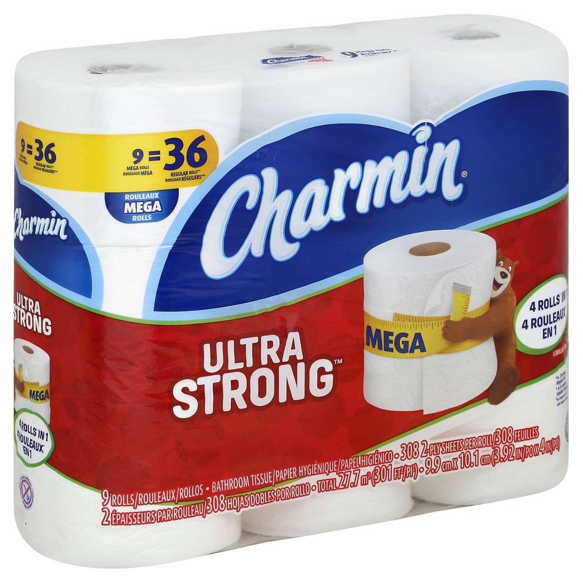 slide 1 of 1, Charmin Bathroom Tissue 9 ea, 9 ct