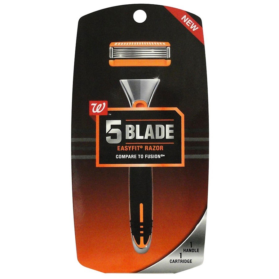 slide 1 of 1, Walgreens 5 Blade Easyfit Razor, 1 ct