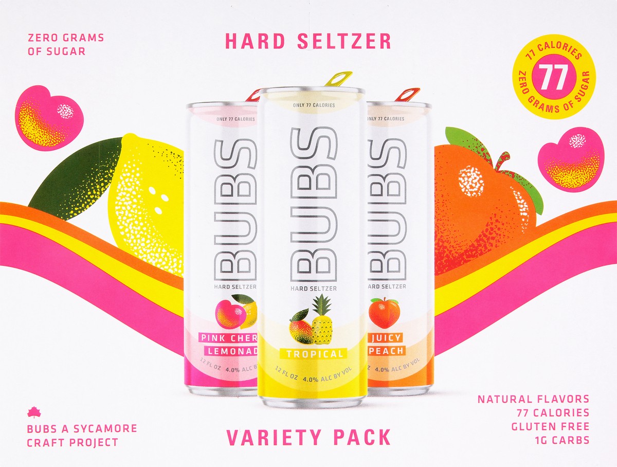 slide 3 of 11, BUBS Variety Pack Hard Seltzer 1 ea, 1 ea