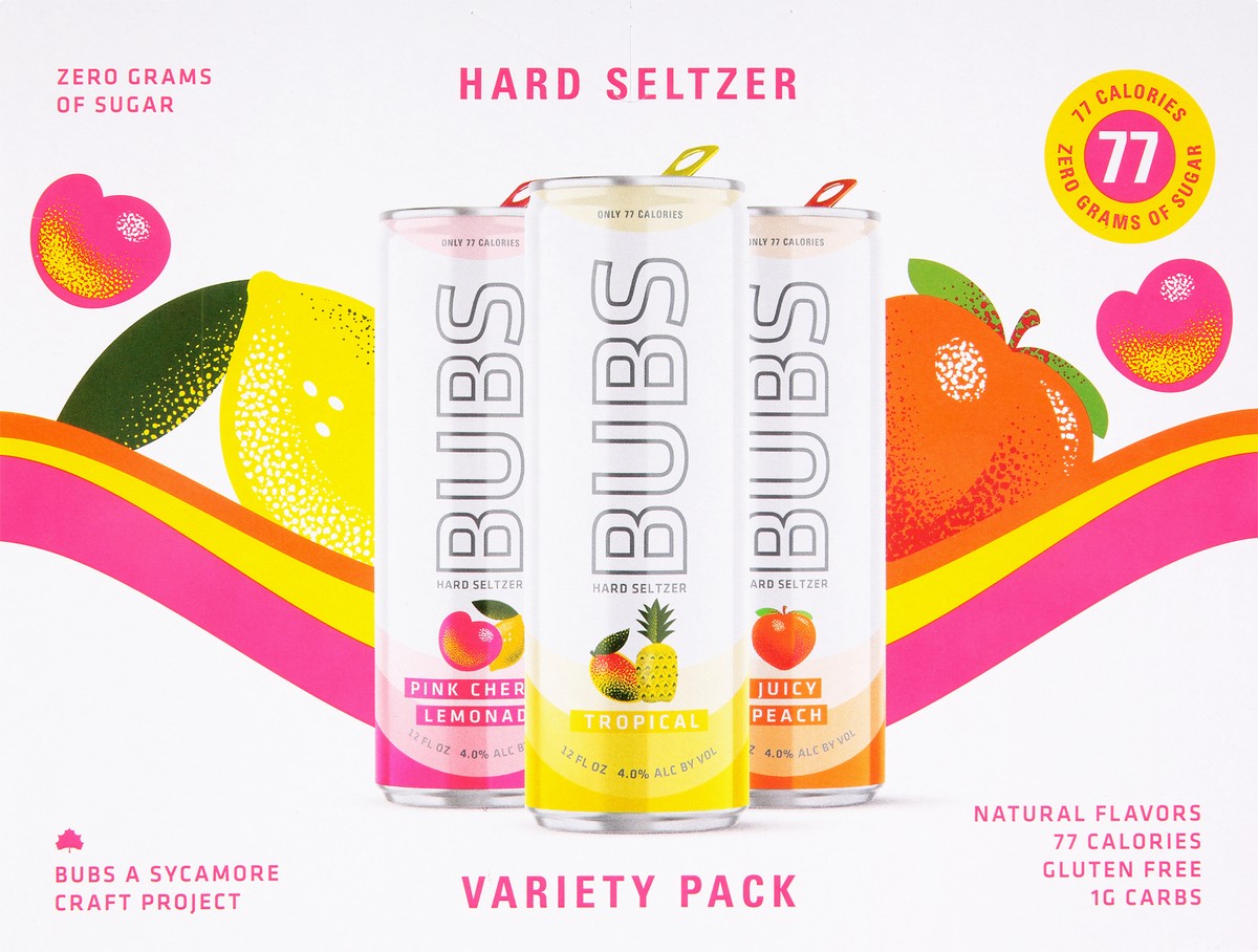 slide 7 of 11, BUBS Variety Pack Hard Seltzer 1 ea, 1 ea