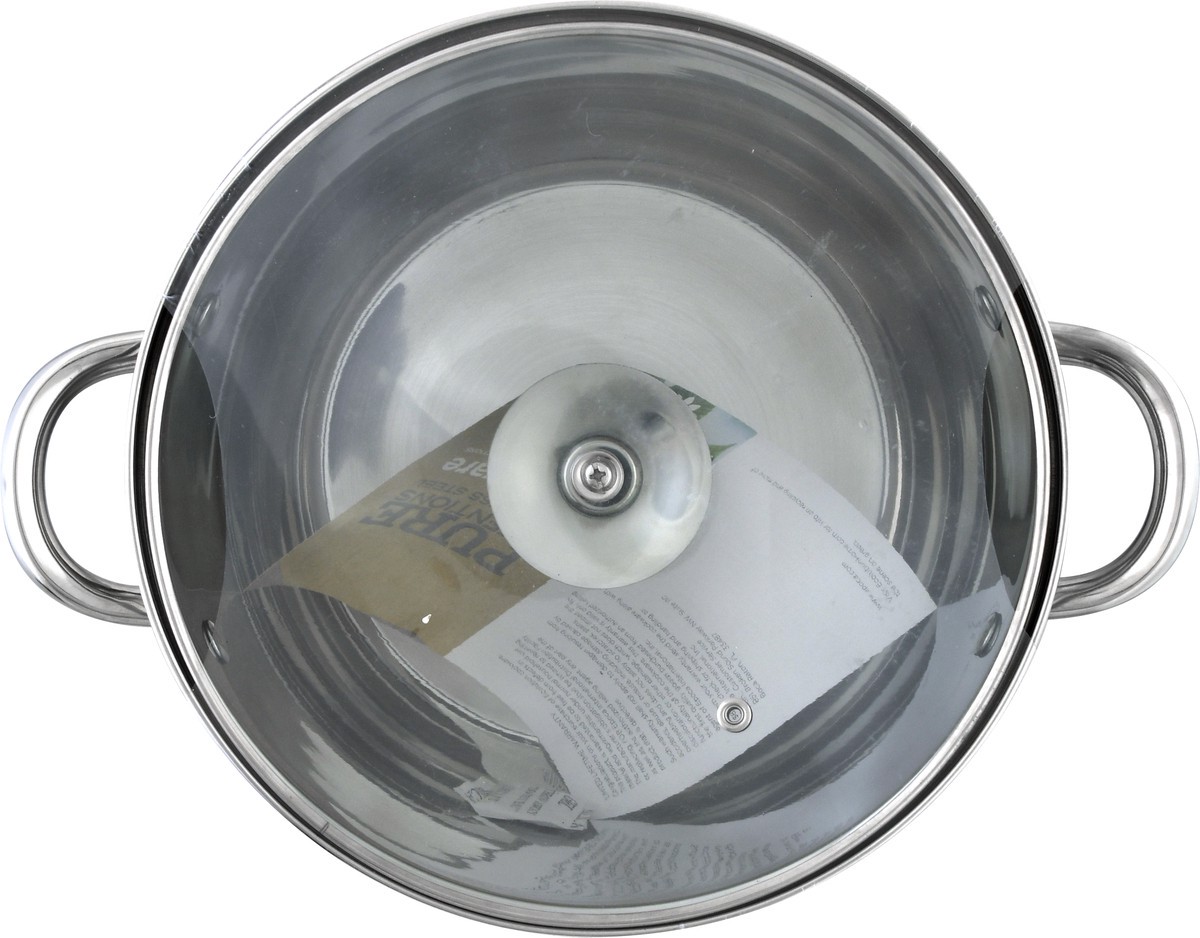 slide 3 of 11, Ecolution 8 Quarts with Tempered Glass Lid Stainless Steel Stockpot 1 ea, 1 ct