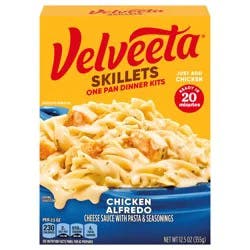 Velveeta Skillets Chicken Alfredo One Pan Dinner Kit, 12.5 oz Box