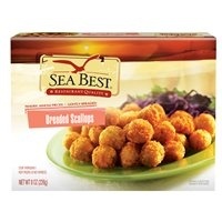 slide 1 of 1, Sea Best Breaded Scallops, 8 oz