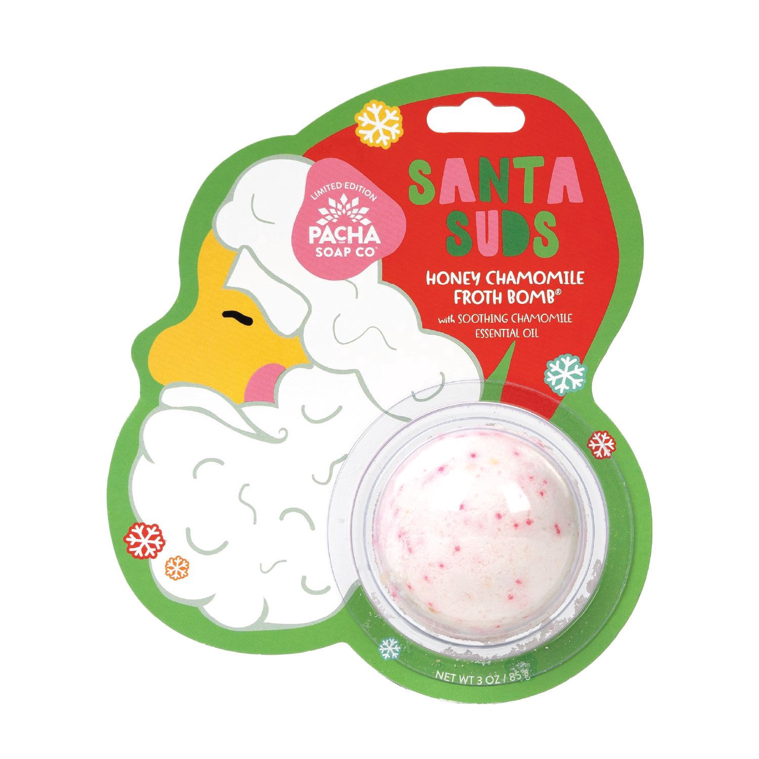 slide 1 of 1, Pacha Soap Co. Santa Suds Lavender Froth Bomb, 3 oz