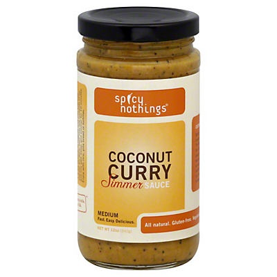 slide 1 of 2, Spicy Nothings Medium Coconut Curry Simmer Sauce, 12 oz