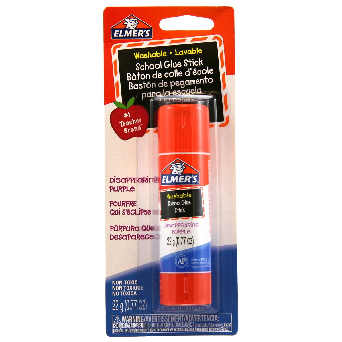 slide 3 of 3, Elmer's Jumbo Elmer's Disappearing Purple School Glue Stick, 22 gram