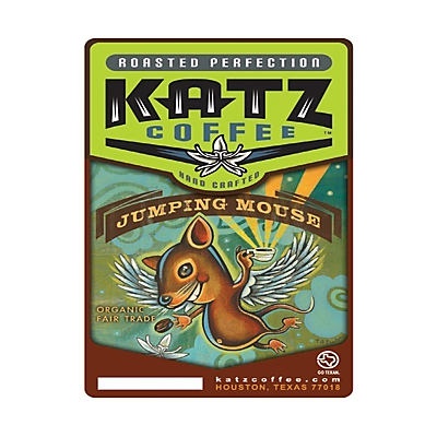 slide 1 of 1, Katz Coffee Organic Jumping Mouse Fair Trade Whole Bean Coffee, 1 ct
