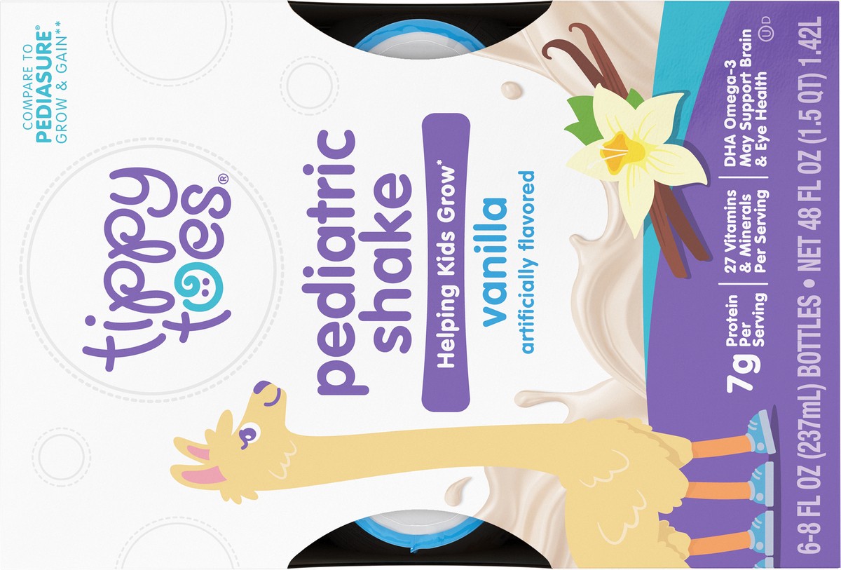 slide 8 of 13, Tippy Toes Vanilla Pediatric Shake 6 ea, 6 ct