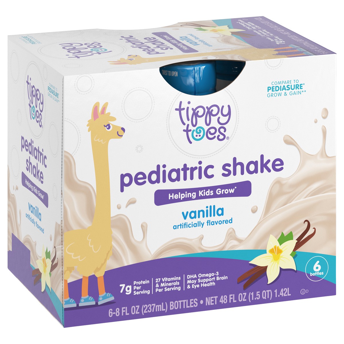 slide 12 of 13, Tippy Toes Vanilla Pediatric Shake 6 ea, 6 ct