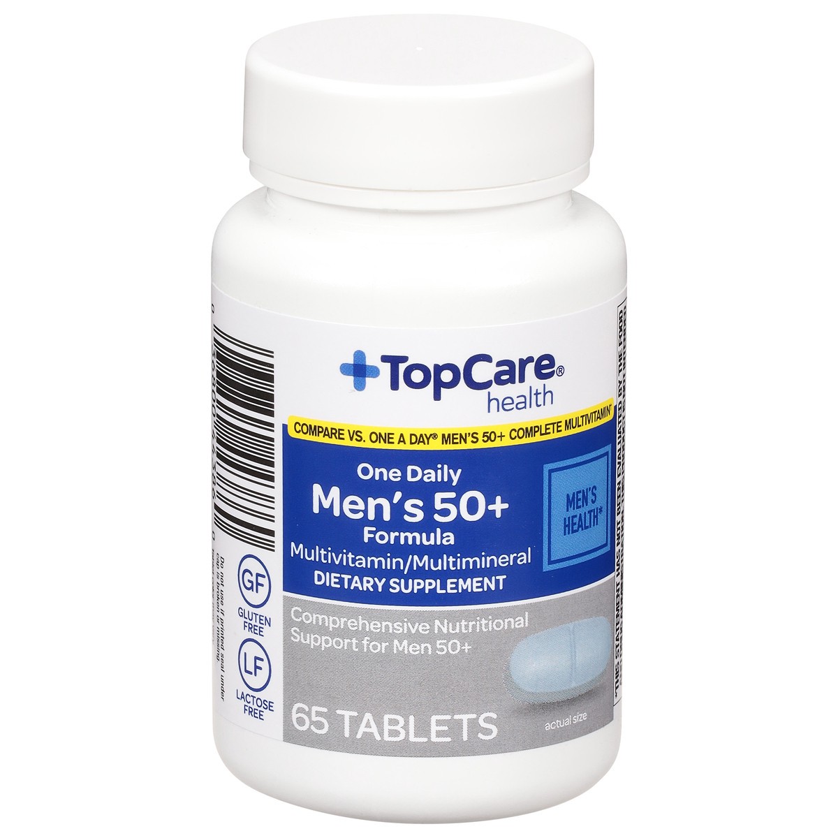 slide 2 of 9, TopCare Vitamins Mens 50+, 65 ct