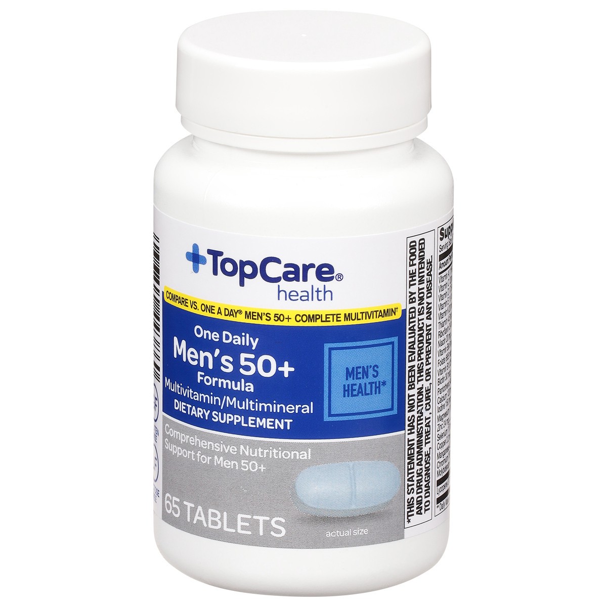 slide 9 of 9, TopCare Vitamins Mens 50+, 65 ct